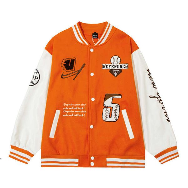 american fashion label high street niche stickers embroidered standing collar baseball jacket for men and women casual versatile couple jack, White;black
american fashion label high street niche stickers embroidered standing collar baseball jacket for men and women casual versatile couple jack, White;black