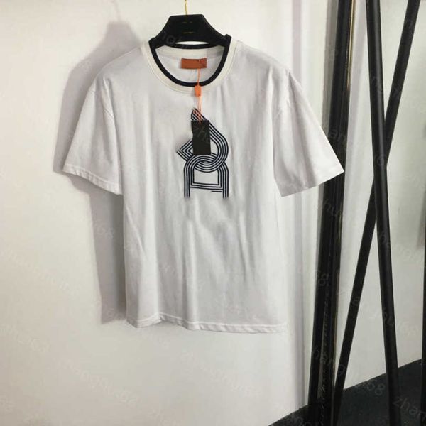 23ss tee womens t-shirt womens designer clothing round neck pure cotton chain embroidery design casual all-match short sleeve t-shirt womens, White
23ss tee womens t-shirt womens designer clothing round neck pure cotton chain embroidery design casual all-match short sleeve t-shirt womens, White