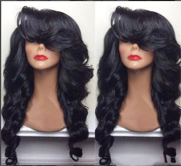 natural hairline 180 density black long body wave hair heat resistant fiber glueless synthetic lace front wigs with side bangs fo5746782
natural hairline 180 density black long body wave hair heat resistant fiber glueless synthetic lace front wigs with side bangs fo5746782