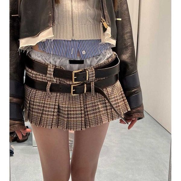retro trend student low waist miniskirt women personality double belt plaid sweet spicy cool girl a-line pleated skirt+belt, Black
retro trend student low waist miniskirt women personality double belt plaid sweet spicy cool girl a-line pleated skirt+belt, Black