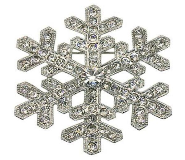 2 inch rhinestone crystal diamante snowflake brooch silver tone 4309599, Gray
2 inch rhinestone crystal diamante snowflake brooch silver tone 4309599, Gray