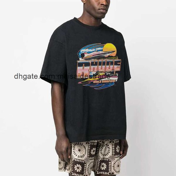 designer t shirt high street rhudes yacht speed boat wave print street fashion brand summer new loose short sleeve t-shirt, White;black
designer t shirt high street rhudes yacht speed boat wave print street fashion brand summer new loose short sleeve t-shirt, White;black