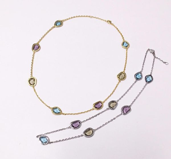 10 foreign trade summer style copperplated gold inlaid irregular dropshaped colorful artificial crystal choker4199339, Silver
10 foreign trade summer style copperplated gold inlaid irregular dropshaped colorful artificial crystal choker4199339, Silver