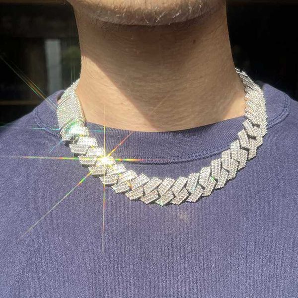 luxury hip hop chain 19mm silver necklace vvs moissanite baguette moissanite diamond cuban link chain
luxury hip hop chain 19mm silver necklace vvs moissanite baguette moissanite diamond cuban link chain