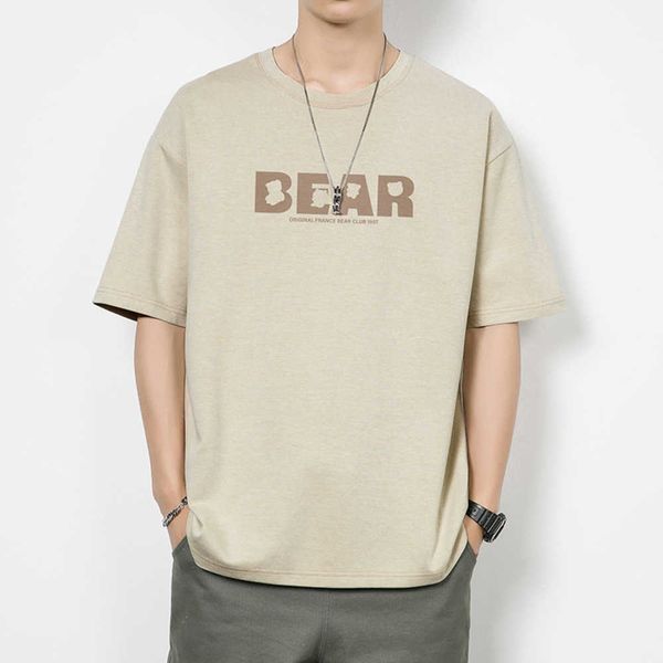 new pure cotton letter short sleeved t-shirt men's summer fashion versatile casual clothing breathable loose fitting high-end half, White;black
new pure cotton letter short sleeved t-shirt men's summer fashion versatile casual clothing breathable loose fitting high-end half, White;black