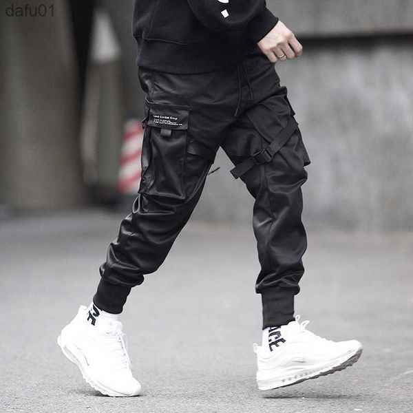 prowow men ribbons streetwear cargo pants 2021 autumn hip hop joggers pants overalls black fashions baggy pockets trousers l230520
prowow men ribbons streetwear cargo pants 2021 autumn hip hop joggers pants overalls black fashions baggy pockets trousers l230520