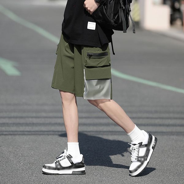 godlikeu men's cargo shorts streetwear designer army green big pocket summer loose short pant, White;black
godlikeu men's cargo shorts streetwear designer army green big pocket summer loose short pant, White;black
