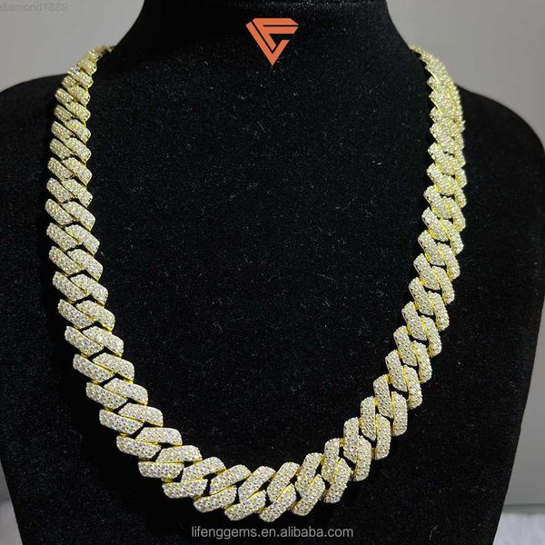 selling 14 mm yellow gold plated vvs moissanite diamond cuban necklace trend hip-hop cuban chain for men, Silver
selling 14 mm yellow gold plated vvs moissanite diamond cuban necklace trend hip-hop cuban chain for men, Silver