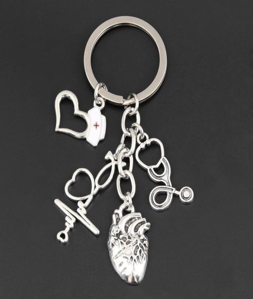 new heartbeat charms keychain medical stethoscope key ring heart key chain doctor nurse gift for diy jewelry handmade2529998, Silver
new heartbeat charms keychain medical stethoscope key ring heart key chain doctor nurse gift for diy jewelry handmade2529998, Silver