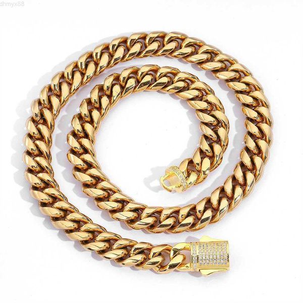 hip hop men chunky necklace 18k gold pvd plated two-sided spring clasp stainless steel cuban link chain, Silver
hip hop men chunky necklace 18k gold pvd plated two-sided spring clasp stainless steel cuban link chain, Silver