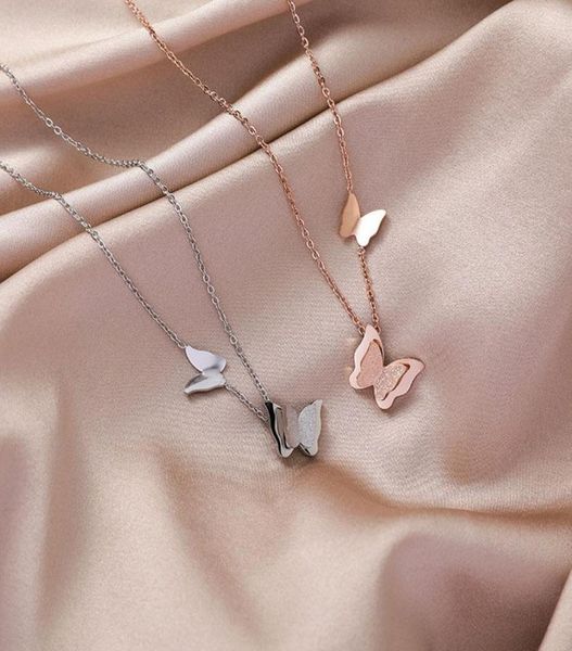 double butterfly women necklace female simple clavicle chain 2021 titanium steel trend allmatch fashion accessories pendant neckl5348510, Silver
double butterfly women necklace female simple clavicle chain 2021 titanium steel trend allmatch fashion accessories pendant neckl5348510, Silver