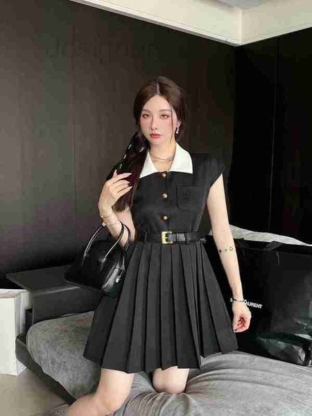 basic & casual dresses designer pleated short sleeve dress for women's summer new product workwear style contrast color lapel waist des, Black;gray
basic & casual dresses designer pleated short sleeve dress for women's summer new product workwear style contrast color lapel waist des, Black;gray
