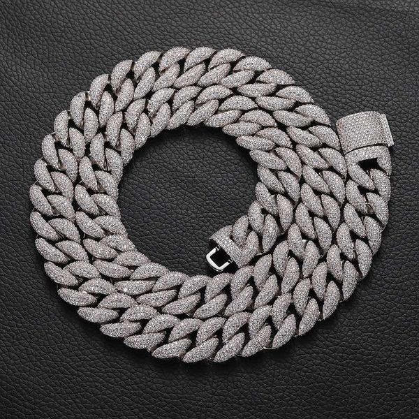 15mm new arrival hip hop necklace 5-row diamond full zircon cuban chain women mens necklaces, Silver
15mm new arrival hip hop necklace 5-row diamond full zircon cuban chain women mens necklaces, Silver