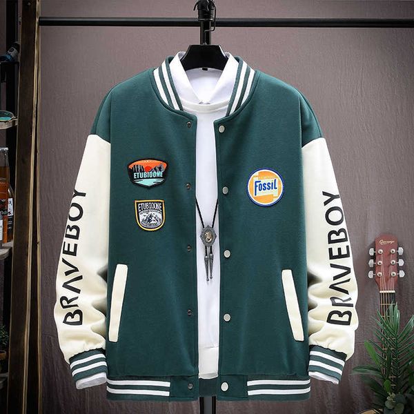 13 youth autumn and winter fashion brand coat boys' 12 year old children's jacket 14 junior high school student baseball jersey 15, White;black
13 youth autumn and winter fashion brand coat boys' 12 year old children's jacket 14 junior high school student baseball jersey 15, White;black