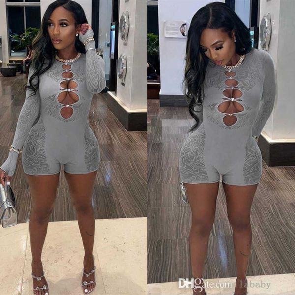 2023 summer rompers women jumpsuit perspective lace bodysuit long sleeve hollow out high waist bodycon yoga shorts jumpsuits for women, Black;white
2023 summer rompers women jumpsuit perspective lace bodysuit long sleeve hollow out high waist bodycon yoga shorts jumpsuits for women, Black;white