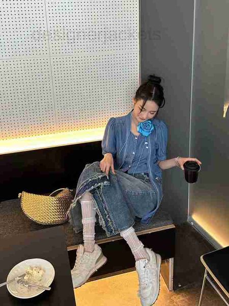 women's blouses & shirts designer 2023 spring/summer new denim shirt temperament ribbon bowtie bubble sleeve design for age reducing gi, White
women's blouses & shirts designer 2023 spring/summer new denim shirt temperament ribbon bowtie bubble sleeve design for age reducing gi, White