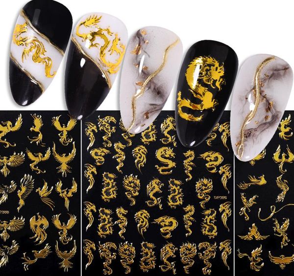 self adhesive colorful nail stickers waterproof laser gold dragon color phoenix pattern diy 12 styles 3d nails decal manicure art 5643241, Black
self adhesive colorful nail stickers waterproof laser gold dragon color phoenix pattern diy 12 styles 3d nails decal manicure art 5643241, Black