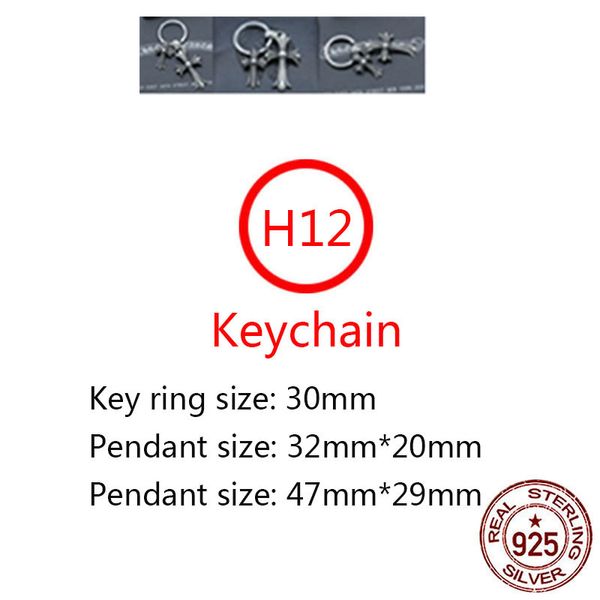 h12 s925 sterling silver keychain fashion car keychain bag buckle cross flower letter pendant personalized punk hip hop jewelry style, Slivery;golden
h12 s925 sterling silver keychain fashion car keychain bag buckle cross flower letter pendant personalized punk hip hop jewelry style, Slivery;golden
