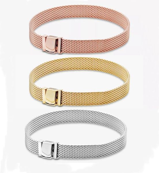 lady bracelets european 925 sterling silver reflexions mesh fit for style jewelry women securing clip beads charm bangle4422115, Golden;silver
lady bracelets european 925 sterling silver reflexions mesh fit for style jewelry women securing clip beads charm bangle4422115, Golden;silver