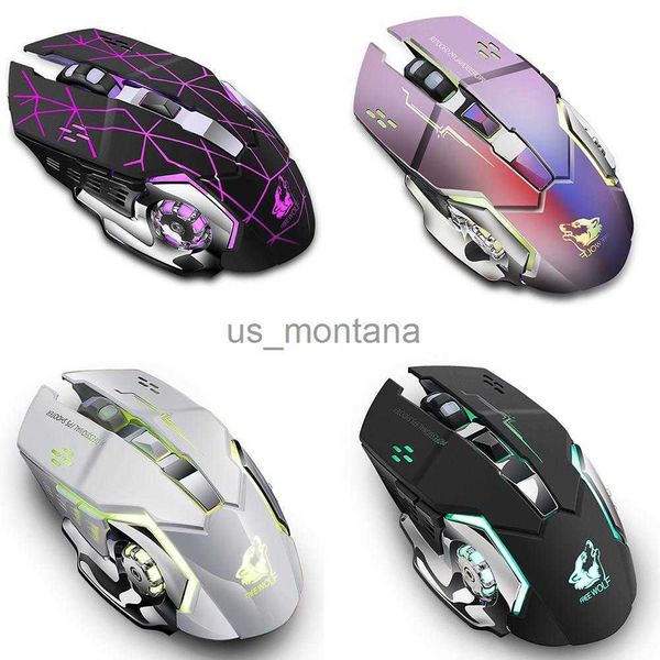 Image of Mice Free Wolf X8 Wireless Charging Game Mouse Silent Mechanical Mouse Laptop Computer Accessories Drop Shipping J230606