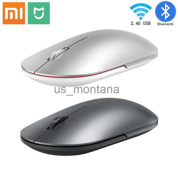 Image of Mice Wireless Mouse 2Fashion Mouse Bluetooth USB Connection 1000DPI 24GHz Optical Mute Laptop Notebook Office Gaming Mouse J230606