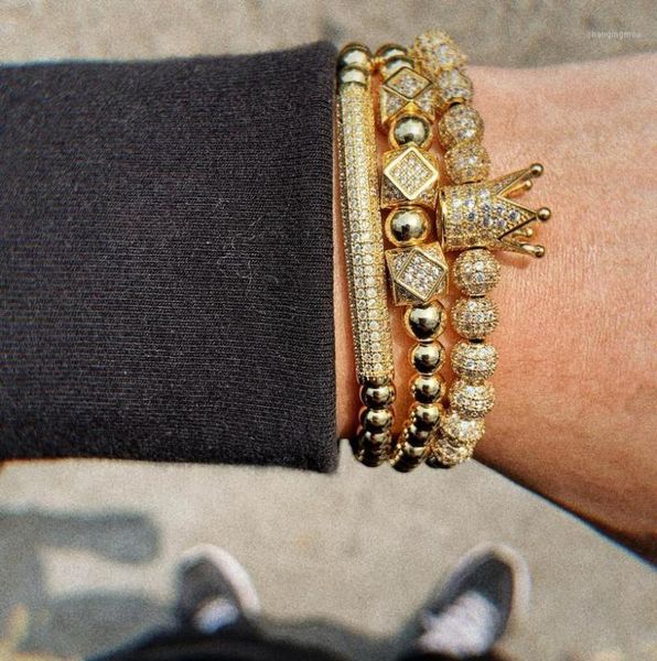 bangle luxury jewelry micro inlays diamonds gold ball crown men bracelets hiphop rock 3in 1 bangles1354533, Black
bangle luxury jewelry micro inlays diamonds gold ball crown men bracelets hiphop rock 3in 1 bangles1354533, Black