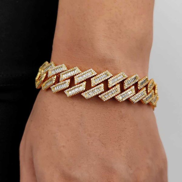 hip hop jewelry womens cuban link bracelet 18k gold prong cuban chain iced out bracelet, Silver
hip hop jewelry womens cuban link bracelet 18k gold prong cuban chain iced out bracelet, Silver