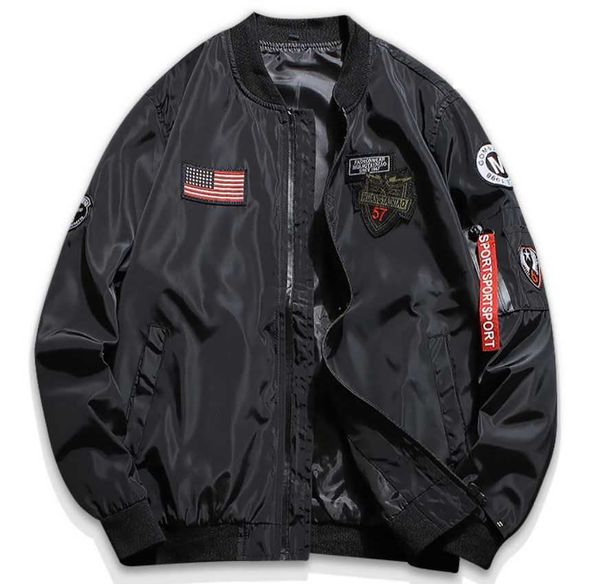 ale fashional baseball jacket with badge high street plus size satin bomber jacket men ojir, Black
ale fashional baseball jacket with badge high street plus size satin bomber jacket men ojir, Black