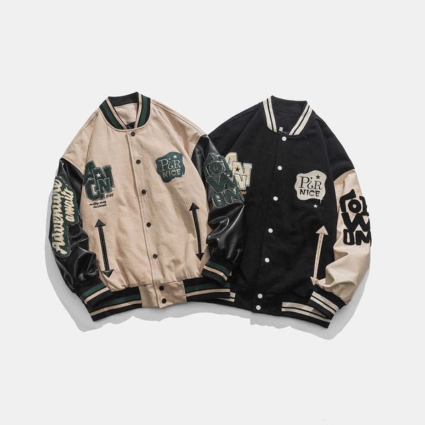 city fanpin 2022 autumn new standing collar wash jacket coat baseball coat fashion men lm49, White;black
city fanpin 2022 autumn new standing collar wash jacket coat baseball coat fashion men lm49, White;black