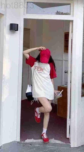 women's t-shirt designer american contrast raglan sleeves letter printed short sleeve summer loose korean version mid length ins trendy, White
women's t-shirt designer american contrast raglan sleeves letter printed short sleeve summer loose korean version mid length ins trendy, White