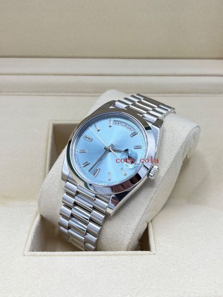 new 228206 40mm ice diamond blue roman platinum watch box papers watch movement 904l automatic mens bracelet waterproof men's watches, Slivery;golden
new 228206 40mm ice diamond blue roman platinum watch box papers watch movement 904l automatic mens bracelet waterproof men's watches, Slivery;golden