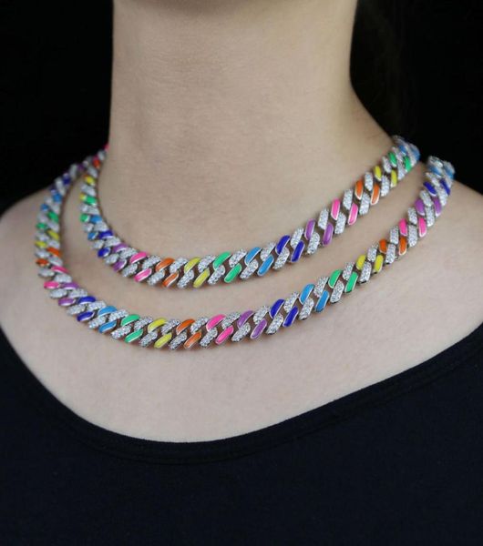 2021 iced out rainbow enamel women hip hop choker jewelry pave 5a cubic zirconia 11mm cuban chain choker necklace jewelry drop shi1011371, Silver
2021 iced out rainbow enamel women hip hop choker jewelry pave 5a cubic zirconia 11mm cuban chain choker necklace jewelry drop shi1011371, Silver