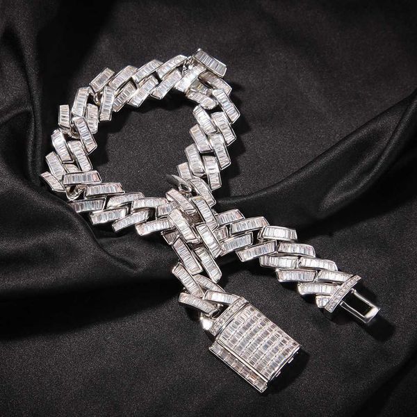 hip hop new square zirconium bar cuban necklace european and american ins retro punk chain universal jewelry for men and women, Silver
hip hop new square zirconium bar cuban necklace european and american ins retro punk chain universal jewelry for men and women, Silver