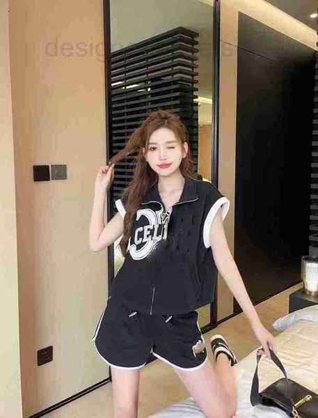women's two piece pants designer 2023 spring/summer new triumphal arch letter printing high waist elastic shorts, vest, casual set for, White
women's two piece pants designer 2023 spring/summer new triumphal arch letter printing high waist elastic shorts, vest, casual set for, White