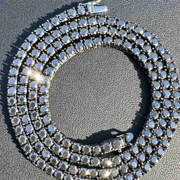 rare fashion necklace sterling silver s925 rhodium plated 3mm black moissanite tennis chain necklace
rare fashion necklace sterling silver s925 rhodium plated 3mm black moissanite tennis chain necklace