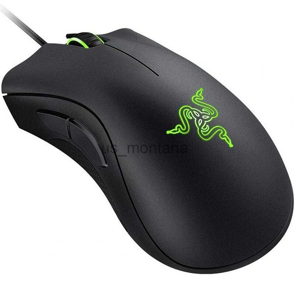 Image of Mice RazerDeathadder Essential Wired Mouse Sensitive Quick Response Ergonomic 6400DPI RightHanded Gaming Mouse for Desktop J230606
