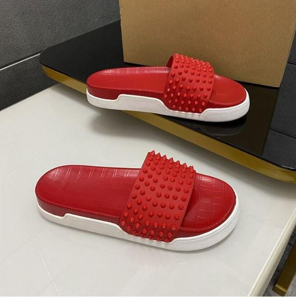 man classic spike slippers flat spikes slide sandal mens thick rubber sole slipper studs slides platform mules for men summer casual fashion, Black
man classic spike slippers flat spikes slide sandal mens thick rubber sole slipper studs slides platform mules for men summer casual fashion, Black