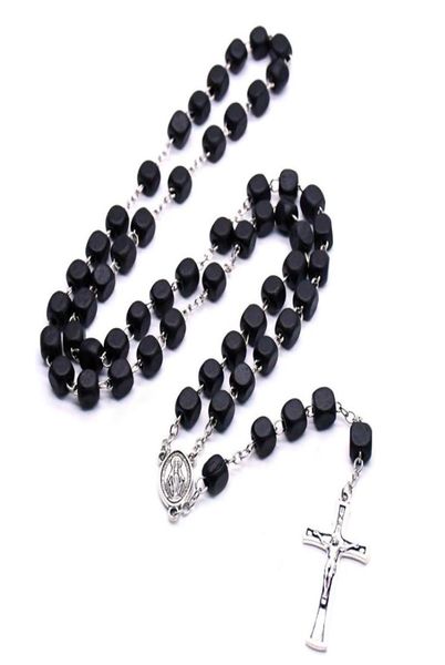2021 black square wood christ rosary neckalce vintage cross beads strand necklace long religious pray jewelry new3569711, Silver
2021 black square wood christ rosary neckalce vintage cross beads strand necklace long religious pray jewelry new3569711, Silver
