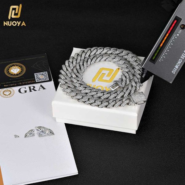 nuoya 10/15mm two rows vvs moissanite iced out diamond chain 925 sterling silver necklace miami cuban link chain for men
nuoya 10/15mm two rows vvs moissanite iced out diamond chain 925 sterling silver necklace miami cuban link chain for men