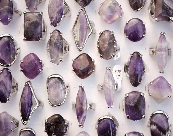 oversize mixed styles lots natural amethyst stones silver tone band rings fashion jewelry r02442282043, Golden;silver
oversize mixed styles lots natural amethyst stones silver tone band rings fashion jewelry r02442282043, Golden;silver