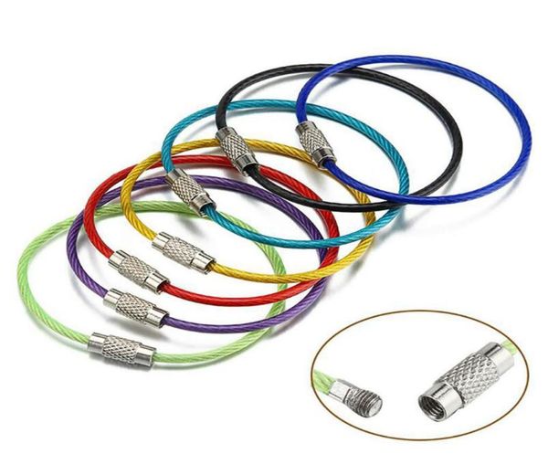 10pcs colorful edc keychain stainless steel carabiner key holder outdoor tools wire keyrings cable rope screw locking keychains7893322, Silver
10pcs colorful edc keychain stainless steel carabiner key holder outdoor tools wire keyrings cable rope screw locking keychains7893322, Silver