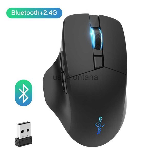 Image of Mice Bluetooth wireless mouse 24G mouse gamer 4000 DPI Optical Sensor 6 Mute Buttons For MacBook Tablet Laptop PC gaming mouse J230606