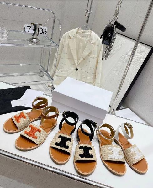 designer ce summer new original handwoven sandals british style flat bottom slippers popular simple and atmospheric casual shoes women', Black
designer ce summer new original handwoven sandals british style flat bottom slippers popular simple and atmospheric casual shoes women', Black