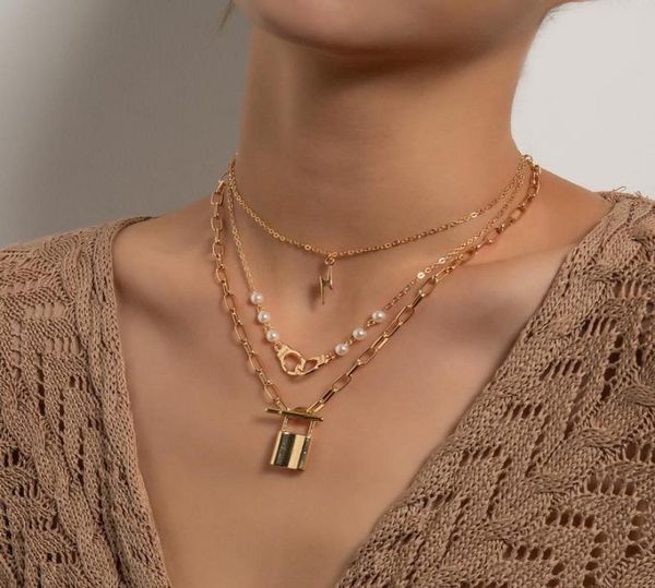 pendant necklaces women fashion elegant imitation pearl lock necklace for multilayer geometric chains colar jewelry gift6697789, Silver
pendant necklaces women fashion elegant imitation pearl lock necklace for multilayer geometric chains colar jewelry gift6697789, Silver
