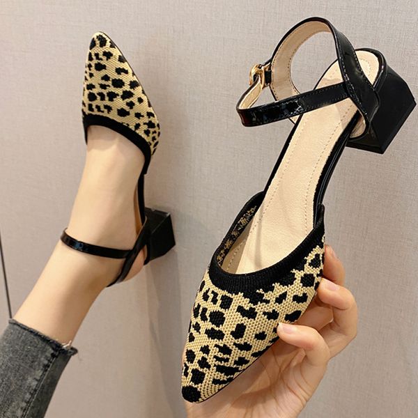 sandals womens fashion leopard print high heels shoes pointed soft and comfortable thick heel strap anti slip rubber sole summe, Black
sandals womens fashion leopard print high heels shoes pointed soft and comfortable thick heel strap anti slip rubber sole summe, Black