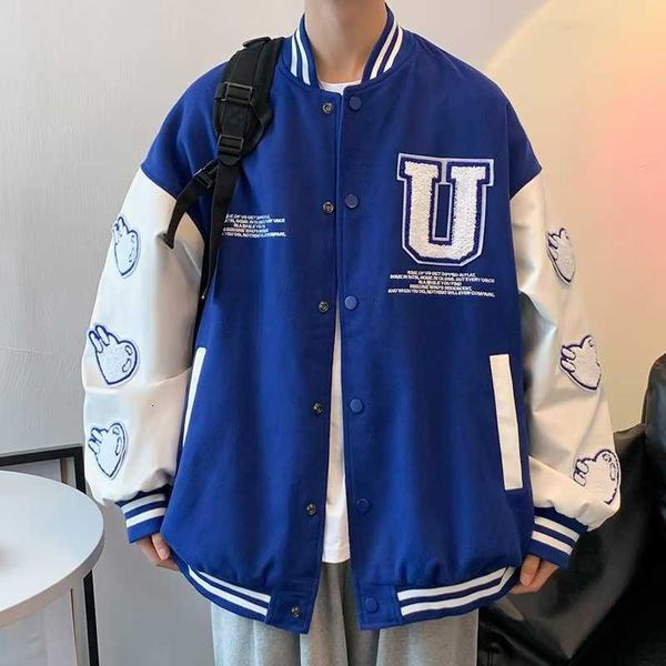 high street style hip hop letter embroidered baseball jacket men's spring and autumn fashion brand loose casual couple coat nyoa, Gray
high street style hip hop letter embroidered baseball jacket men's spring and autumn fashion brand loose casual couple coat nyoa, Gray