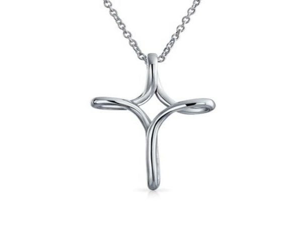 fashion 925 sterling silver plated infinity looped cross pendant necklace for women plain polished 17 inch chain8191757
fashion 925 sterling silver plated infinity looped cross pendant necklace for women plain polished 17 inch chain8191757