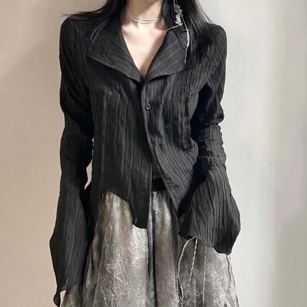 pants y2k pleated button up blouse black shirts for women korean dark academia tight long sleeve mujer vintage female
pants y2k pleated button up blouse black shirts for women korean dark academia tight long sleeve mujer vintage female