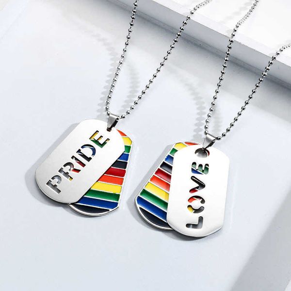 lgbt new double layer rainbow love pendant necklace safety razor blade lesbian gay pride necklace for men women jewelry, Silver
lgbt new double layer rainbow love pendant necklace safety razor blade lesbian gay pride necklace for men women jewelry, Silver