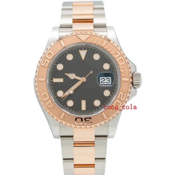 new 40mm black dial with two tone watch movement 904l automatic mens bracelet waterproof men's watches, Slivery;brown
new 40mm black dial with two tone watch movement 904l automatic mens bracelet waterproof men's watches, Slivery;brown